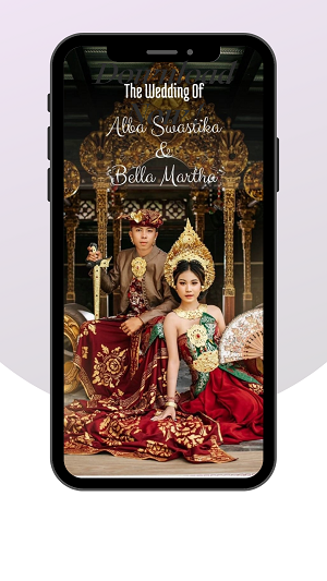 undangan online bali tema artistik