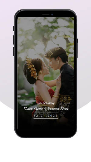 undangan online tema dark / gelap